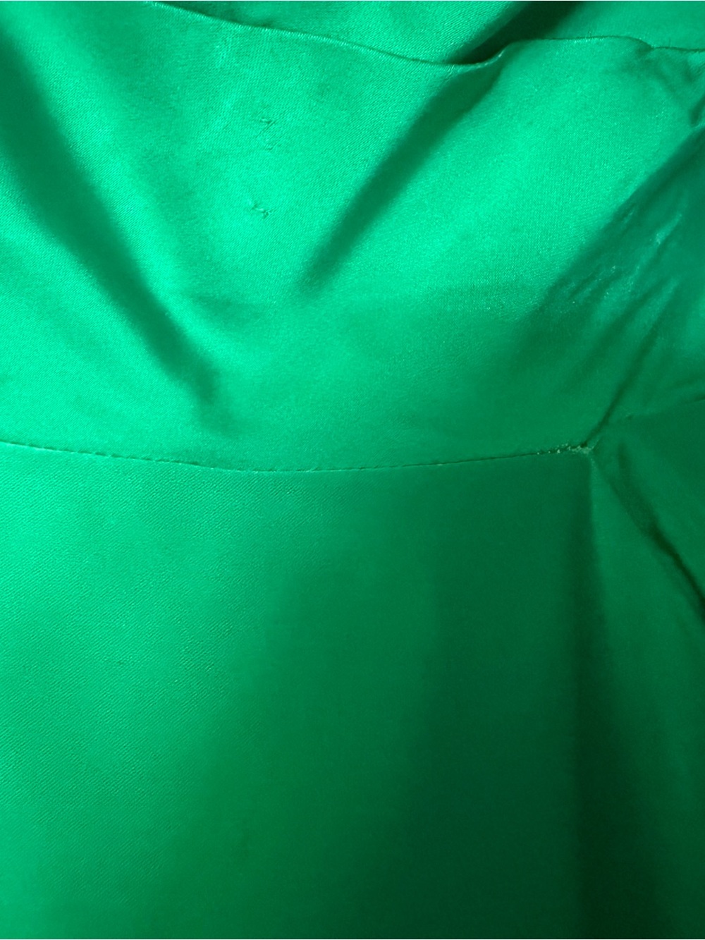 Vintage Emerald Green Strapless A-Line Dress - Picture 5 of 11